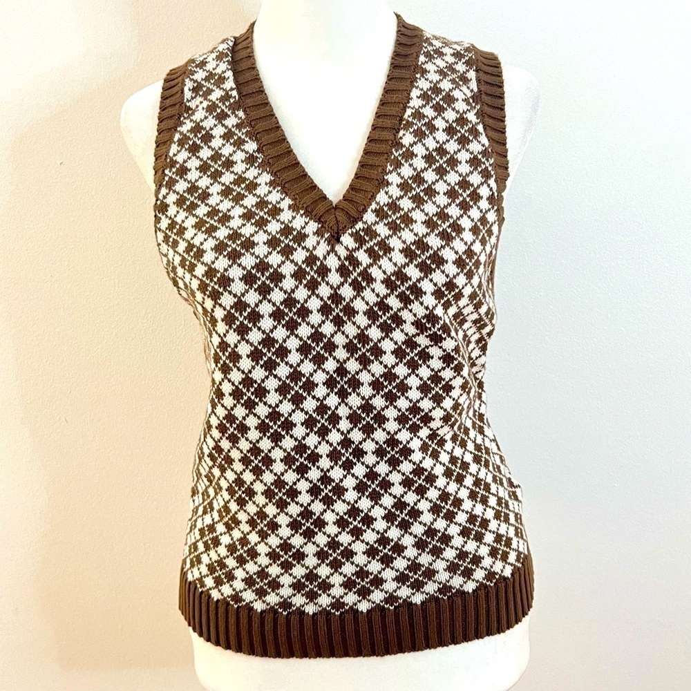 BRANDY MELVILLE Argyle Sweater Vest